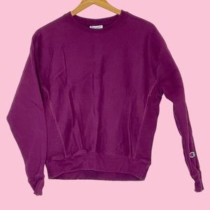 Champion Purple Sweatshirt - Medium